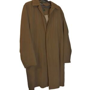 Vintage Ralph Lauren Dark Brown Trench Coat Size 42L